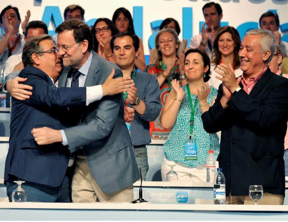 Mariano Rajoy, Juan Ignacio Zoidorekin. Argazkia: EFE