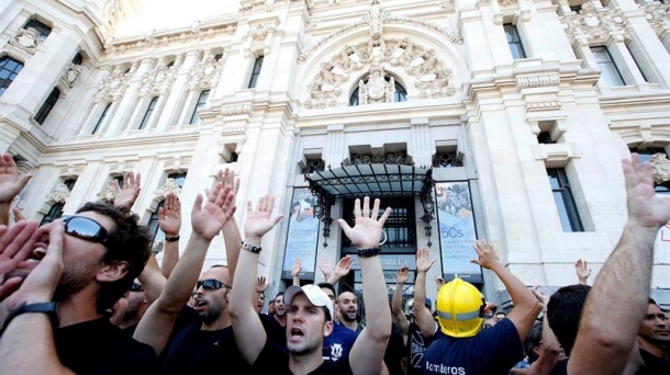 Data showed Spain's economy contracted  for a seventh consecutive quarter. Photo: EFE