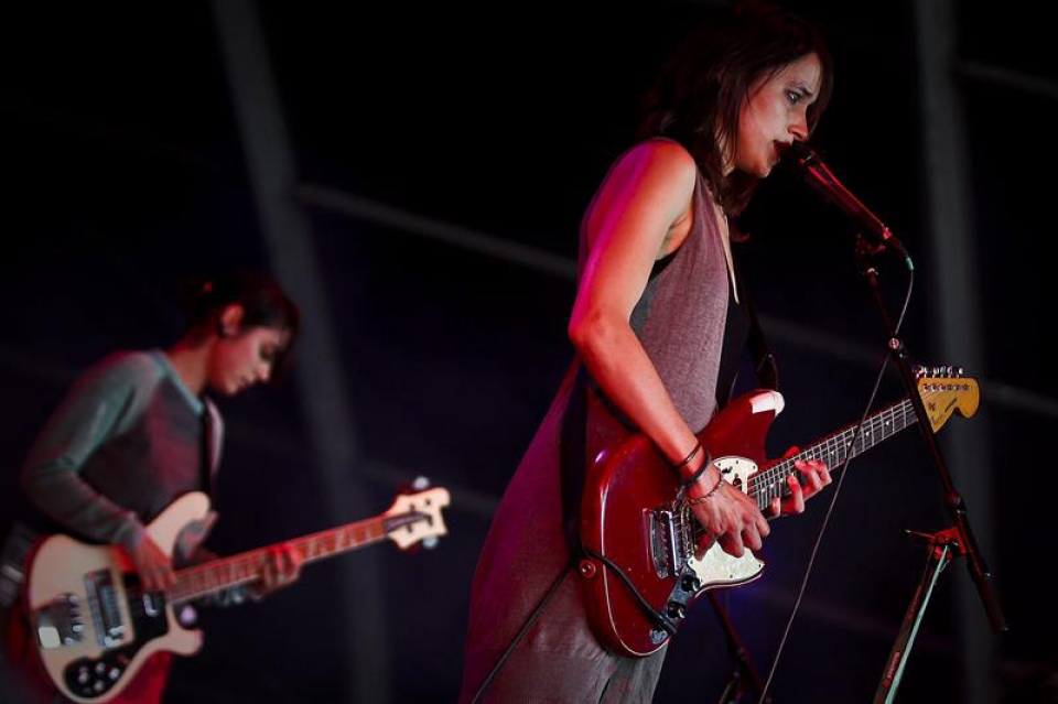 Warpaint taldea, Portugalen zuzenean, Optimus Alive jaialdian. Argazkia: EFE