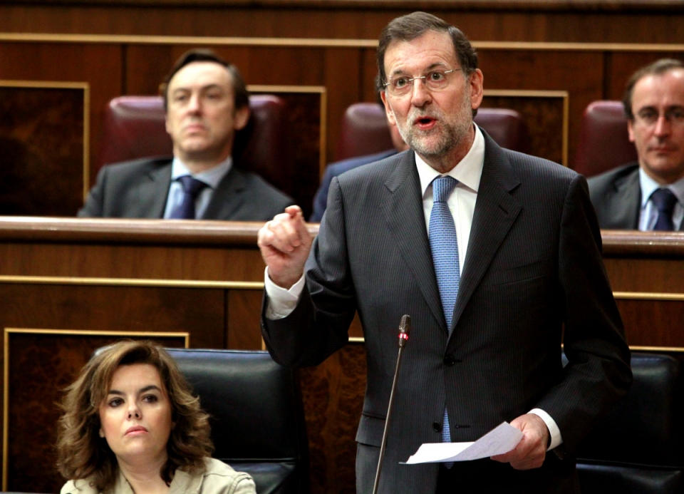 El presidente del Gobierno Mariano Rajoy en el Congreso. Foto: EFE