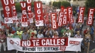 Masivas manifestaciones en todo el Estado contra los recortes