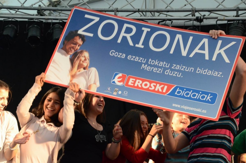 Entrega de premios del programa 'Lokaleroak' en Amorebieta. Foto: EITB