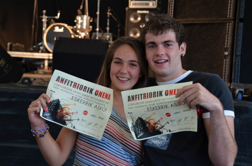 Entrega de premios del programa 'Lokaleroak' en Amorebieta. Foto: EITB