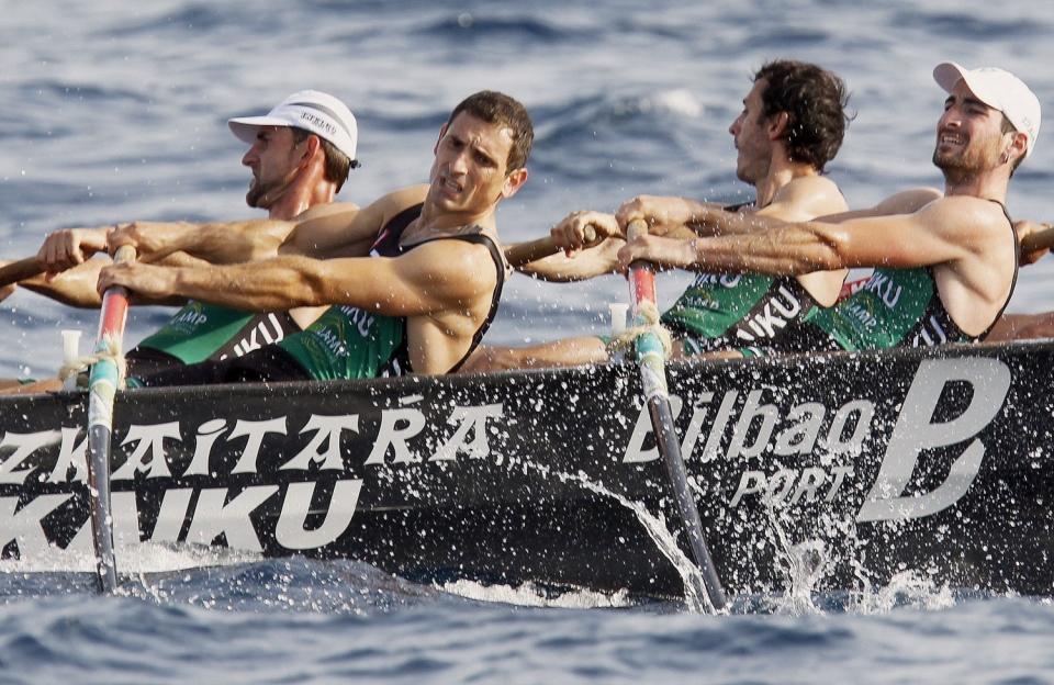 Kaiku en la Bandera de Ribamontan al Mar. EFE