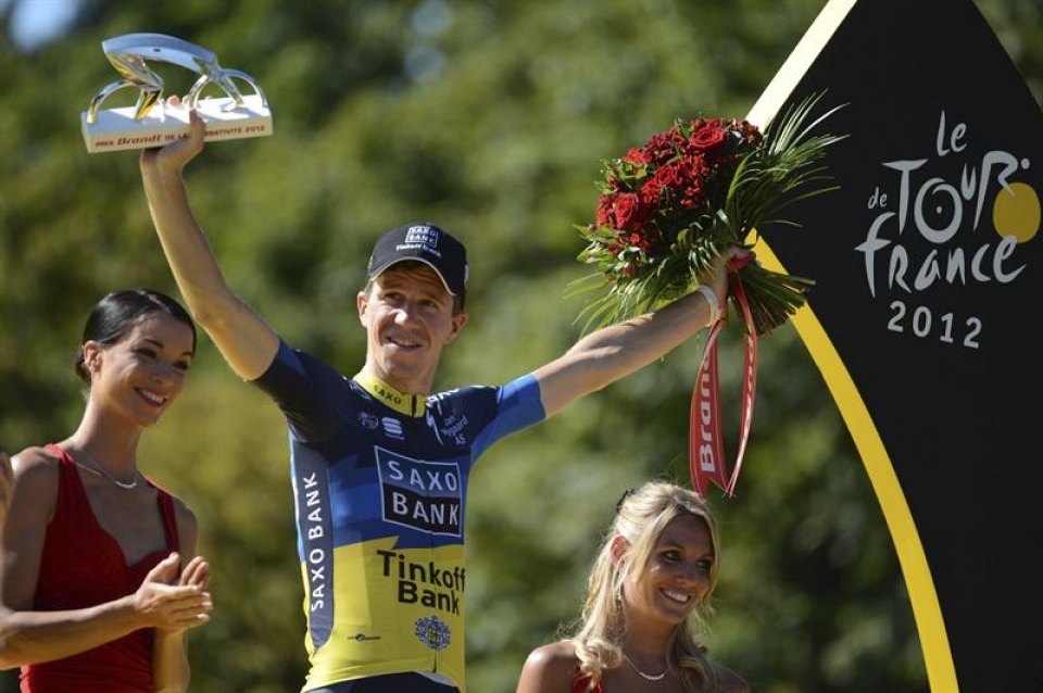 Chris Anker Sorensen, el más combativo del Tour 2012. Foto: EFE