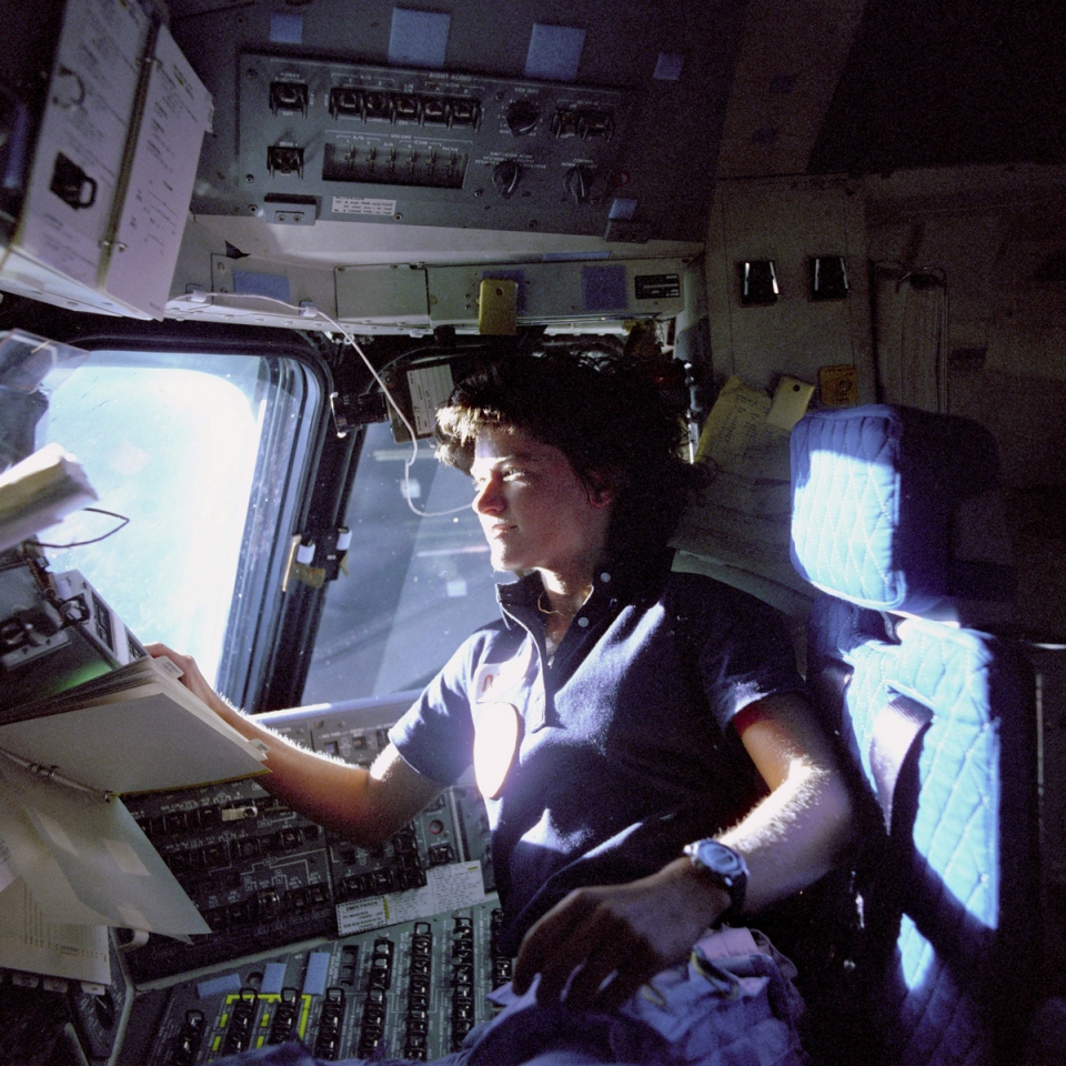 Sally Ride, primera mujer estadounidense en viajar al espacio. Foto: EFE