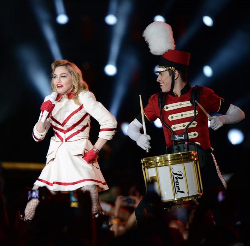 Austrian egin du Madonnak azken geldialdia. Argazkia: EFE