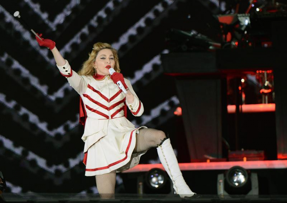 Madonna en concierto en Austria. Foto: EFE