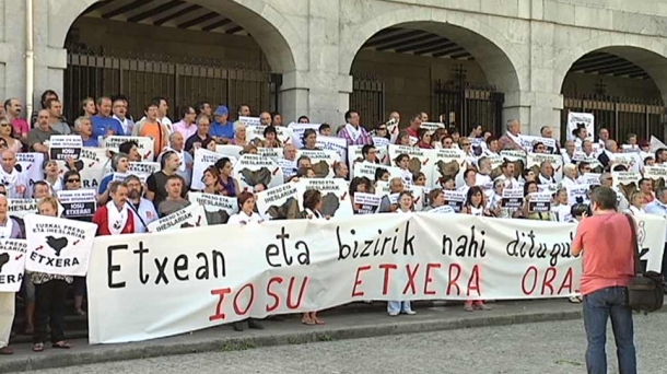 Un rassemblement du collectif de soutien aux détenus basque. Photo: EFE