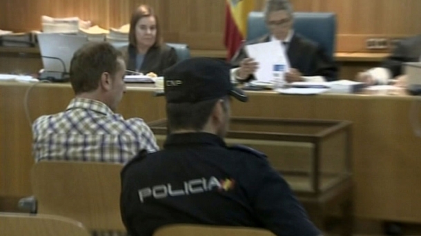 Mikel Otegi in court on Wednesday. Photo: EITB