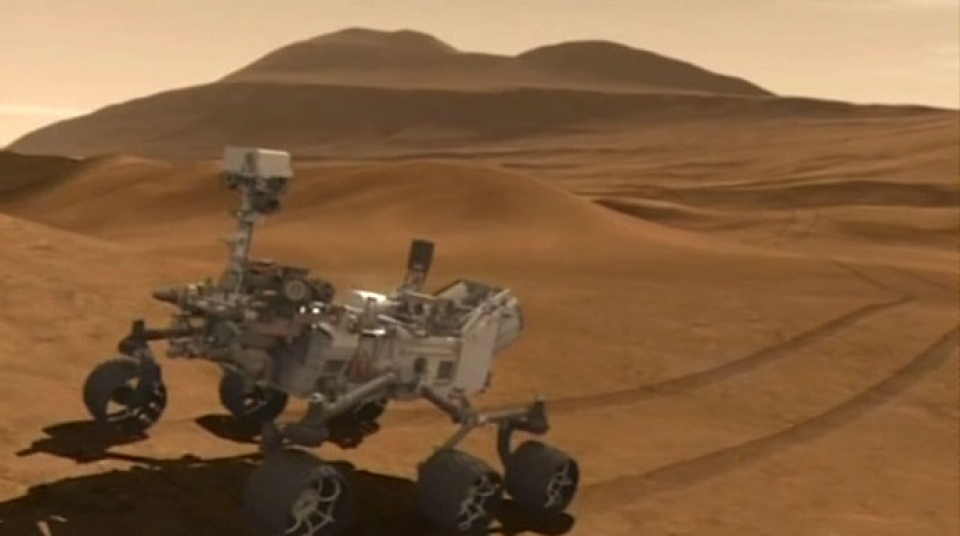 Primeras imágenes de Marte enviadas por el 'Curiosity'. EFE