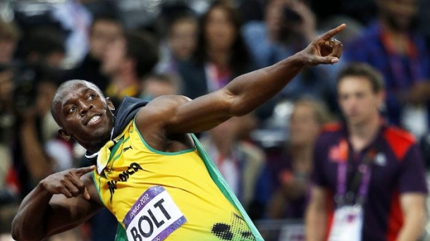Usain Bolt Jamaikako atleta Londresen. EFE