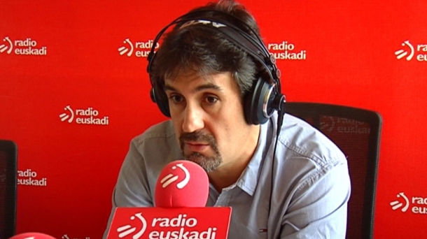 El secretario general de EA, Pello Urizar, hoy en Radio Euskadi. EITB