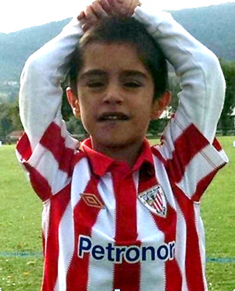 El pequeño Unax Cañibano, de 8 años.