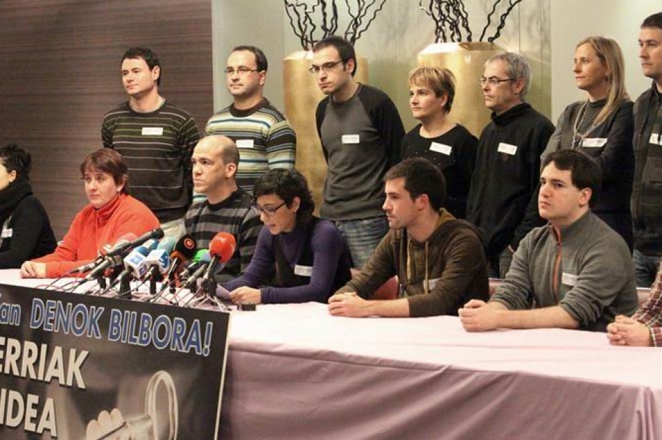 Los firmantes del Acuerdo de Gernika llaman a concentrarse en Bilbao