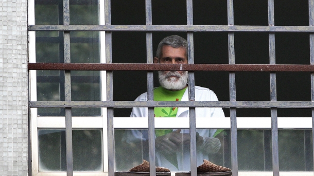 Le détenu basque Iosu Uribetxebarria, hospitalisé à Donostia-San Sebastian. Photo: EFE