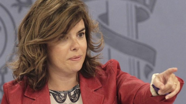 La vicepresidenta del Gobierno, Soraya Sáenz de Santamaría.