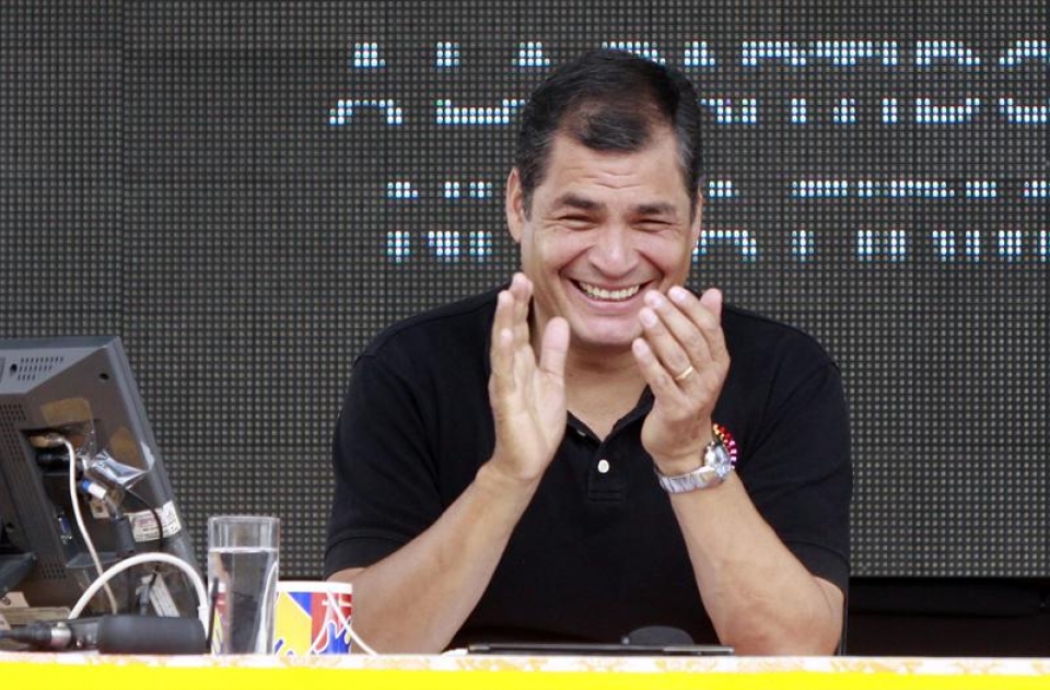 El actual presidente de Ecuador, Rafael Correa. Foto: EFE