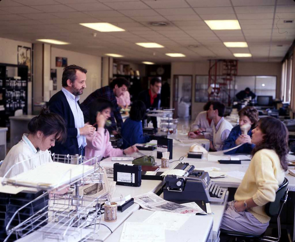 Albistegietako erredakzioa, 1987.