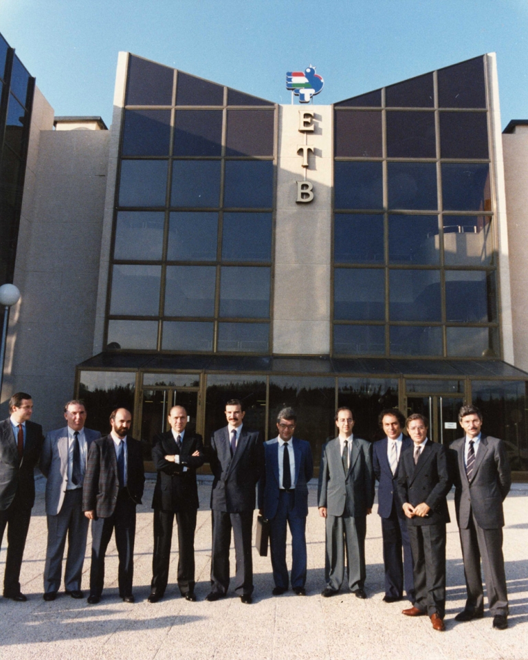 Berlusconiren bisita Miramonera, 1988.