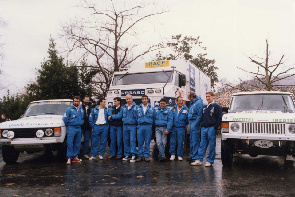 Paris Dakar taldearen aurkezpena, 1988.