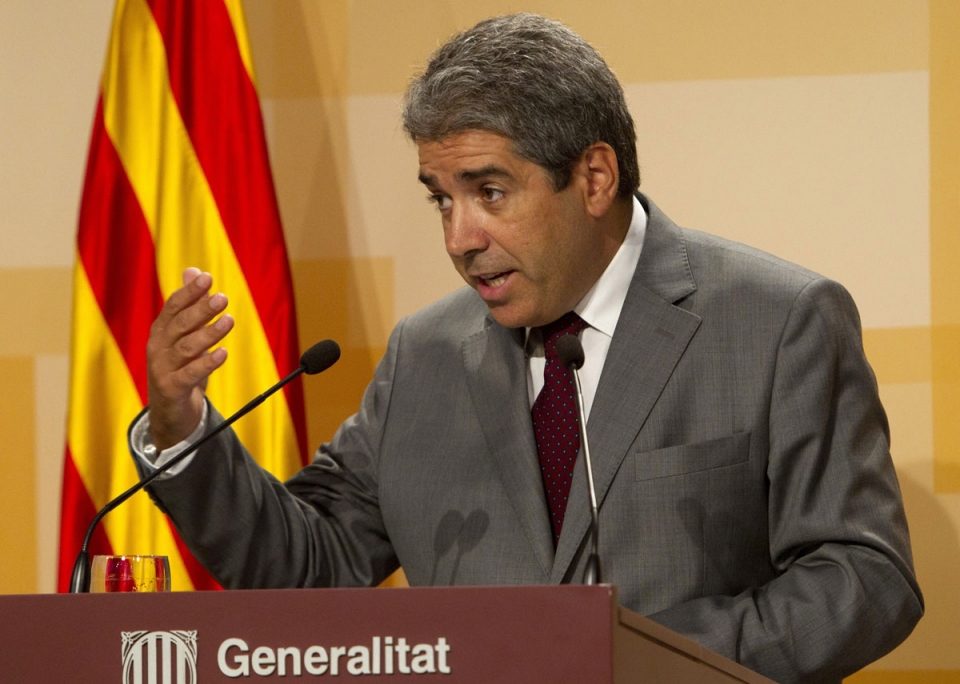 El portavoz del gobierno catalán, Francesc Homs.