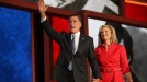 Mitt Romney junto a su mujer, Ann. Foto: EFE title=