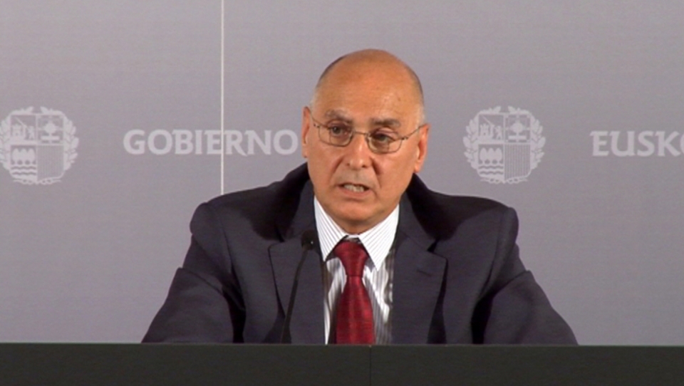 El consejero de Interior, Rodolfo Ares. EITB