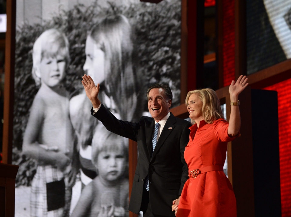 Mitt Romney junto a Ann Romney. Foto: EFE