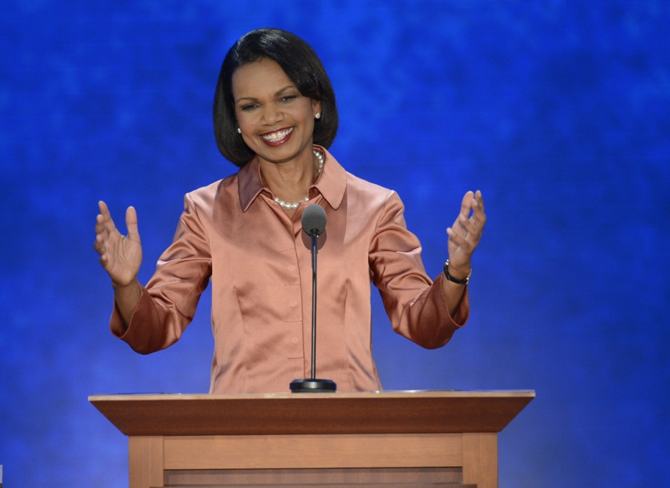 Condoleeza Rice participó en la Convención. Foto: EFE