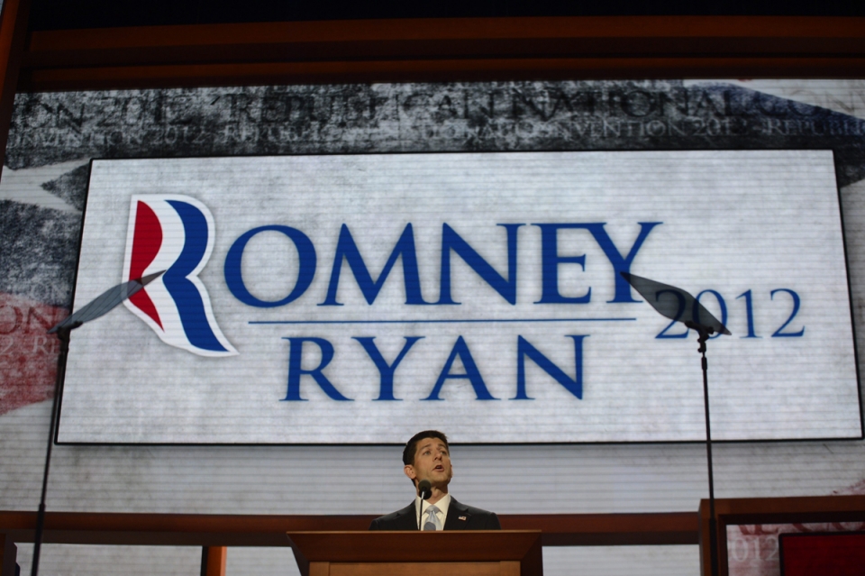 Paul Ryan durante su discurso. Foto: EFE