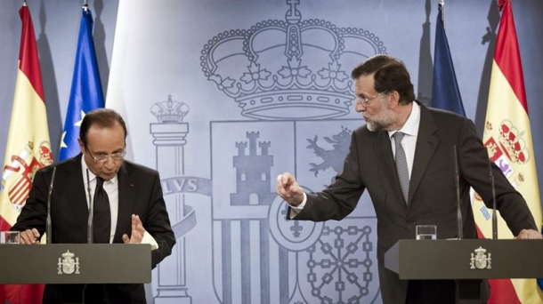 Hollande y Rajoy, la anterior vez que coincidieron en una reunión.