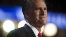 Mitt Romney, emocionado. Foto: EFE title=