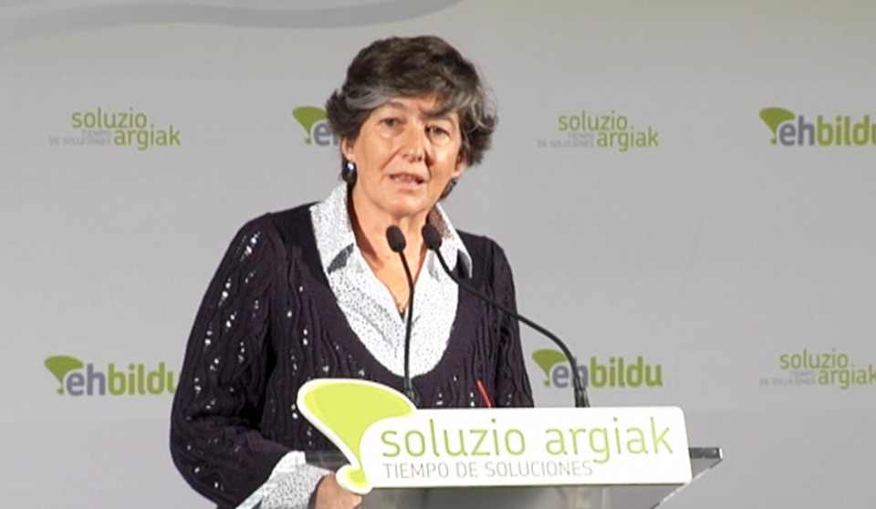 La candidata a lehendakari de EH Bildu, Laura Mintegi.