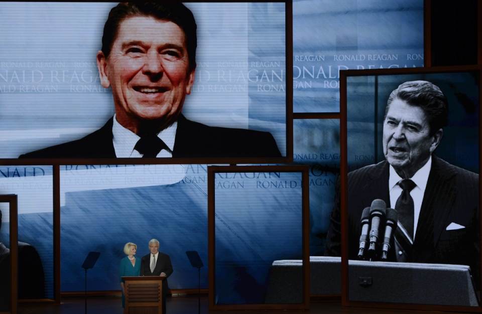 En la convención recordaron a Ronald Reagan. Foto: EFE