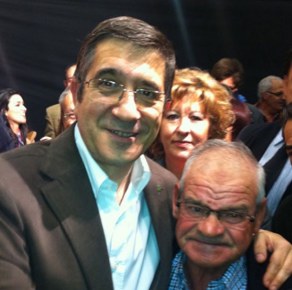 Patxi Lopez PSOEren hitzaldi batean. Argazkia: Twitter Patxi Lopez