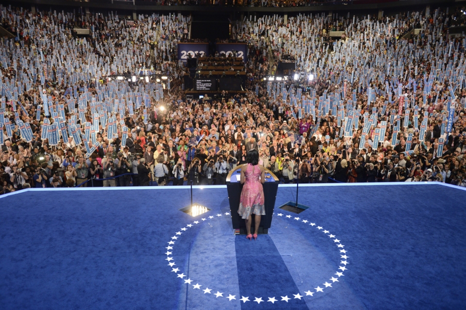 Michelle Obama gaueko izarra izan zen. Argazkia: EFE