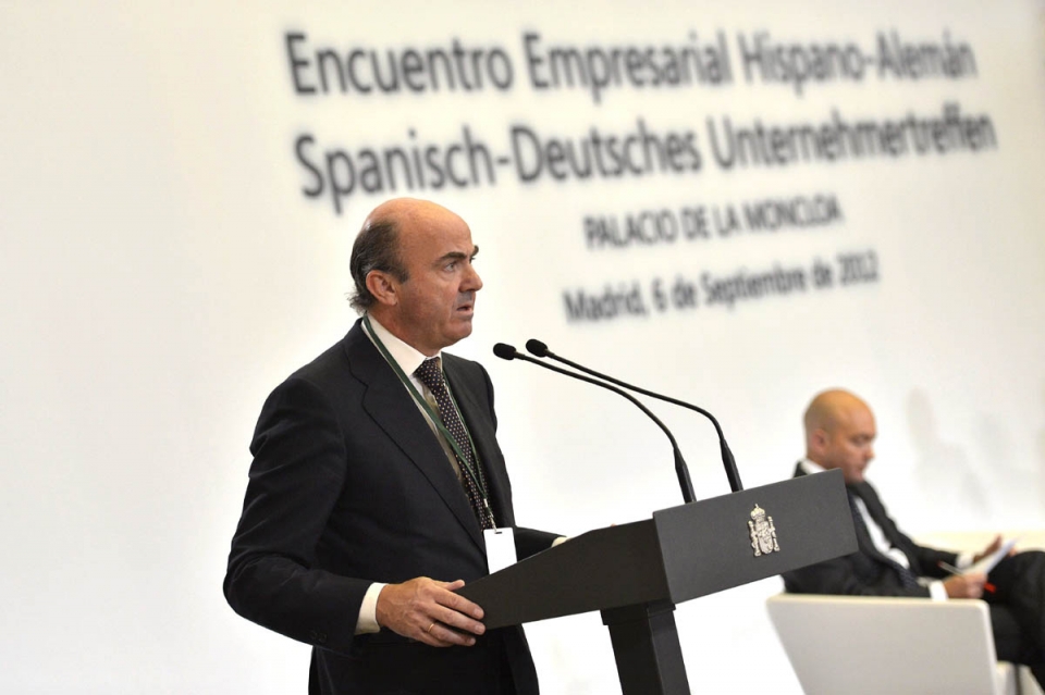 Luis de Guindos Ekonomia ministroa.