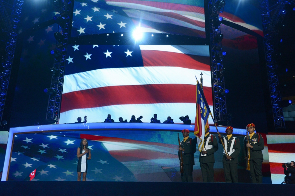 Demokraten batzarraren agertokia. Argazkia: EFE