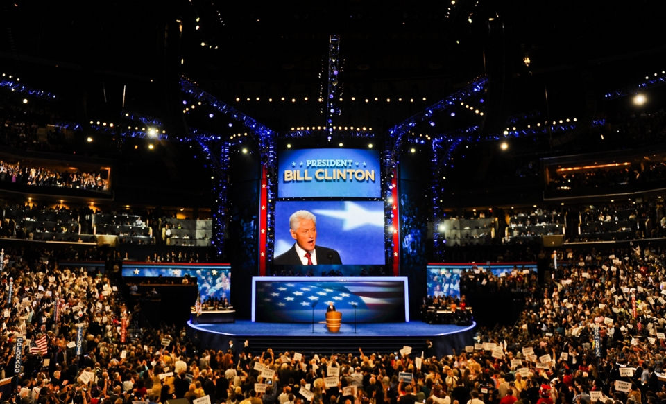 Demokraten batzarraren eszenatokia. Argazkia: EFE