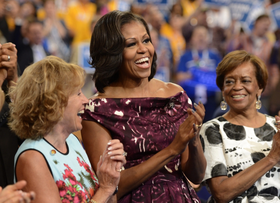 Michelle Obama pozik. Argazkia: EFE