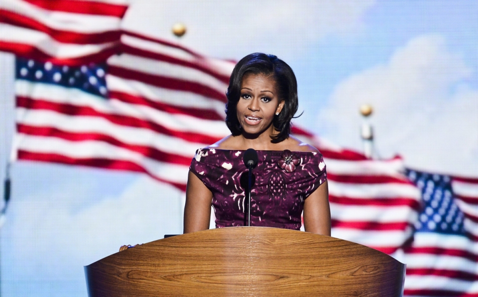 Senarra aurkezteko ardura izan zuen Michelle Obamak. Argazkia: EFE