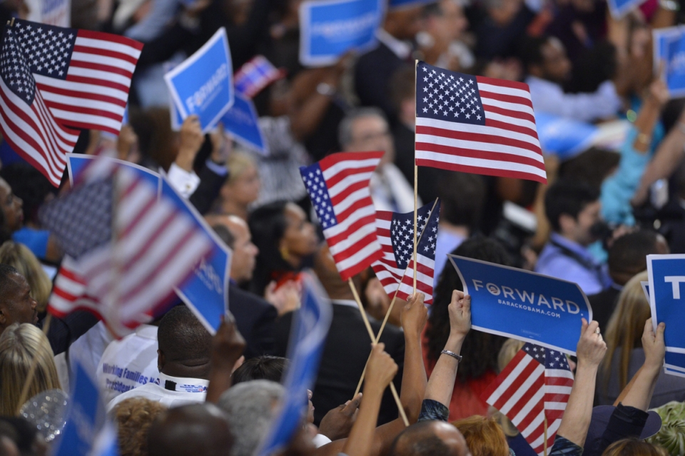 Demokraten Batzarra Charlotten, Ipar Carolina. Argazkia: EFE