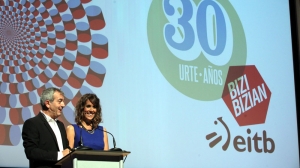 Ilaski Serrano eta Carlos Sobera.