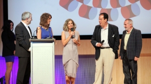 Edurne Ormazabal, David Barbero eta Txema Vitoria.