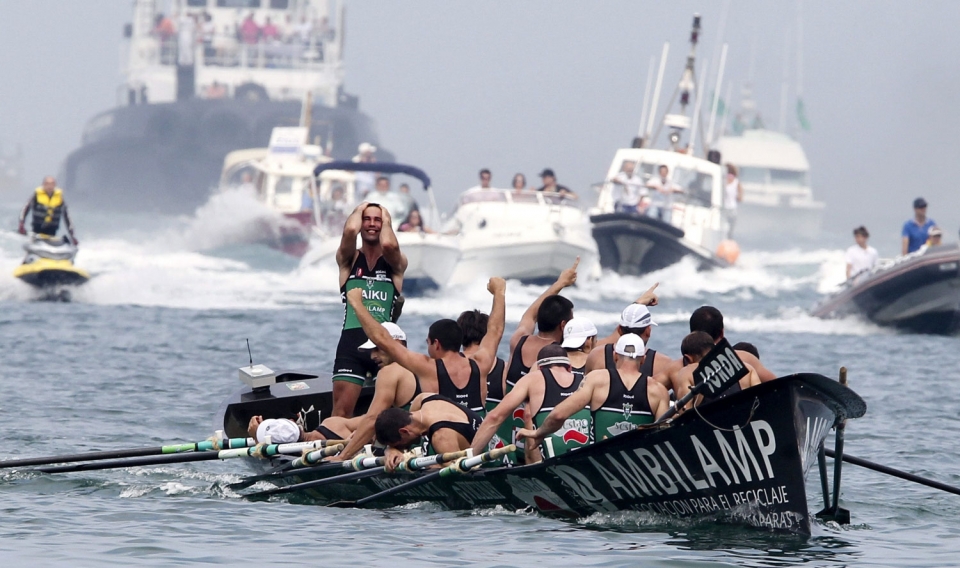 Kaiku gana la Bandera de la Concha. Foto: EFE