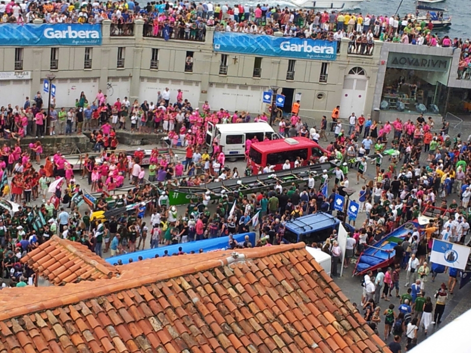 Bandera de la Concha. Foto: EFE