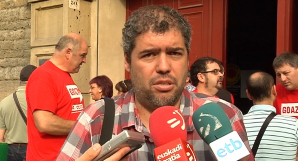 El secretario general de CCOO Euskadi, Unai Sordo. Foto: EITB