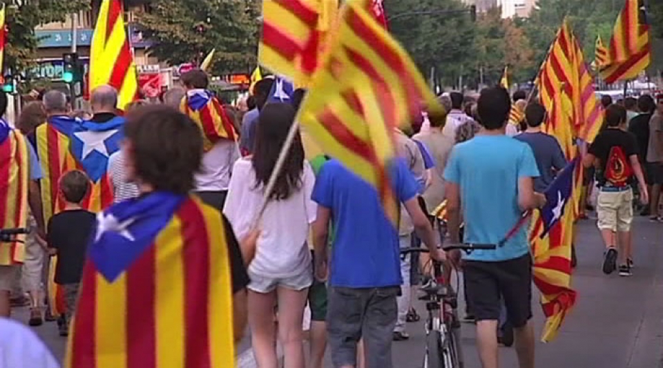 Cataluña se prepara para la Diada