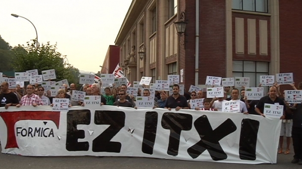 Protesta de los trabajadores de Formica.